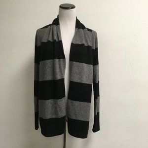 Theory Cashmere open cardigan jacket black gray p XS